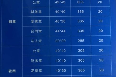 拉薩刻公章需要什么資料，多少錢一個，要多久？刻制全套印章又要多少錢？