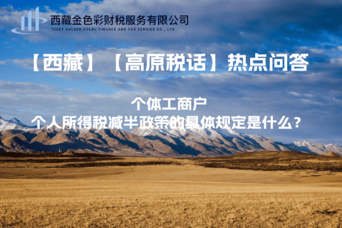 個(gè)體工商戶個(gè)人所得稅減半政策的具體規(guī)定是什么？