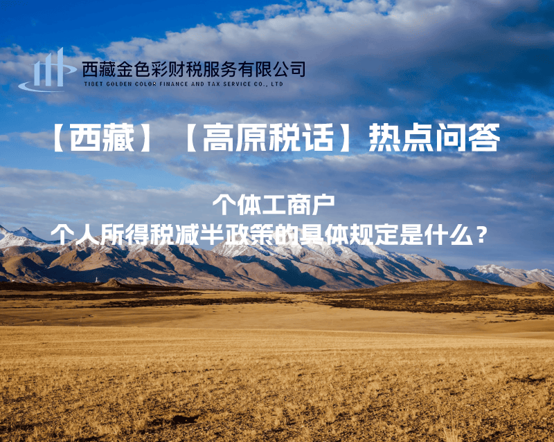 個(gè)體工商戶個(gè)人所得稅減半政策的具體規(guī)定是什么？